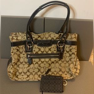 Coach Purse & Card Holder Wristlet